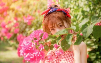 如花般少女图片桌面壁纸