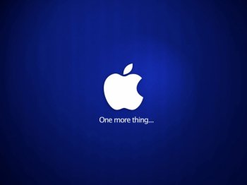 苹果4代桌面壁纸之简约宝蓝色