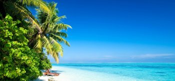 自然，岛屿，沙滩，树，蓝天天空，大海，风景桌面壁纸