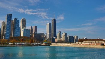 芝加哥海军码头风景摄影高清宽屏壁纸