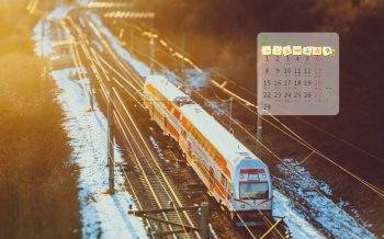 唯美护眼2016年2月日历桌面壁纸图片4下载