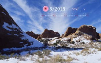 2015年5月日历壁纸精选唯美大自然清新蓝色风景高清图片下载3