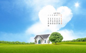 2015年11月日历唯美风景桌面壁纸图片4下载