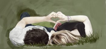 爱情,情侣,爱心,绘画,艺术,浪漫情侣壁纸