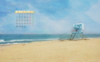 2016年3月风景日历电脑桌面壁纸下载