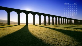 2017年3月唯美高清自然风景日历壁纸  第三辑