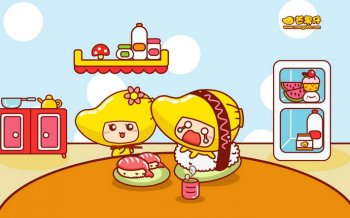 可爱卡通芒果仔桌面壁纸