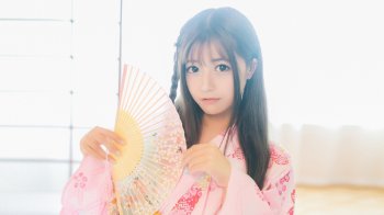 长发和服美女唯美写真图片桌面壁纸