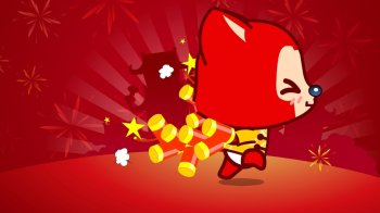 阿狸春节快乐壁纸