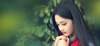 森林系文艺美女,养眼壁纸