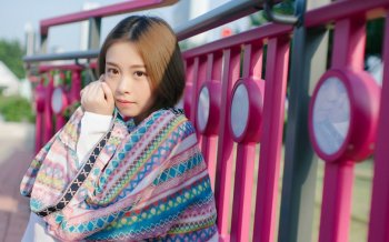 短发俏皮美女写真集电脑壁纸下载1