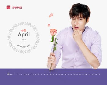 2015年四月韩国明星日历壁纸