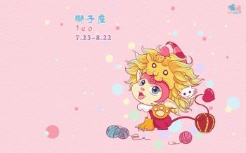 卡通Titi ＆ Kiki十二星座桌面壁纸