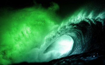 壮丽海浪魅力色彩绚丽高清壁纸