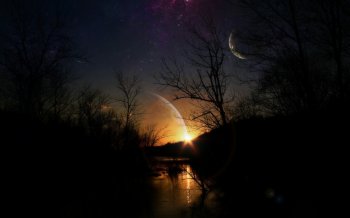 唯美夜景摄影图片桌面壁纸