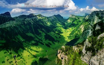 2015年11月日历唯美空山天空桌面壁纸下载1