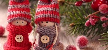 冬季娃娃,毛衣,钮扣,圣诞节可爱娃娃壁纸