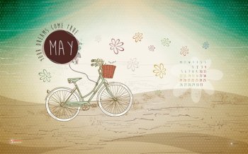 2014年五月台历电脑桌面壁纸