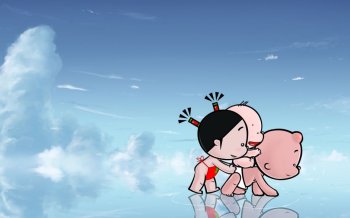 父亲节温馨卡通