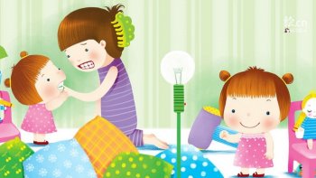 童趣手绘卡通宽屏壁纸