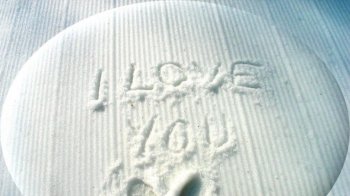 I love you白色唯美qq背景图片