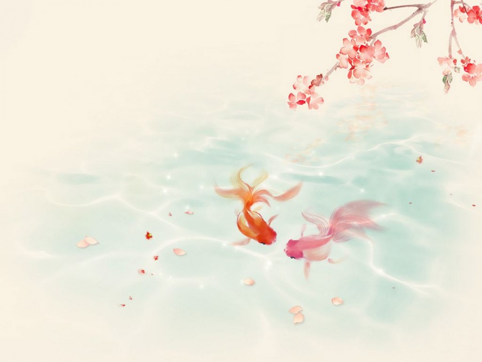 粉色浪漫梦幻古风背景素材