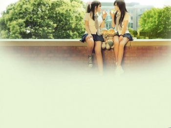 闺蜜小清新淡雅背景图片素材