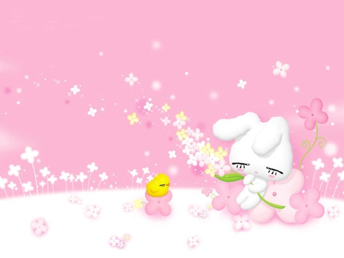 漂亮精美的粉色卡通背景素材