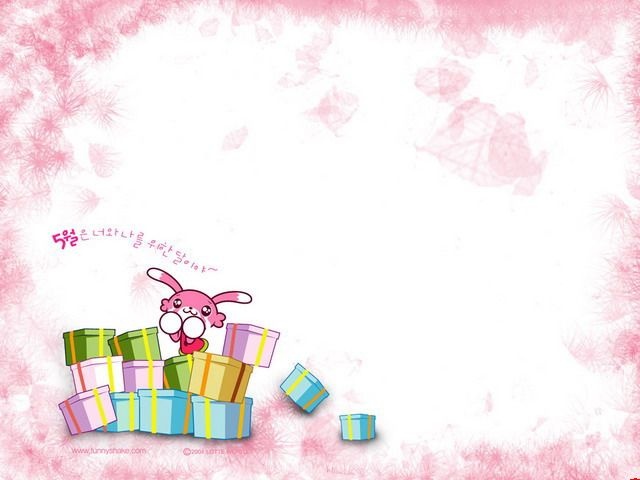 漂亮精美的粉色卡通背景素材