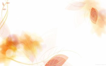 韩国插画手绘树叶ppt背景素材