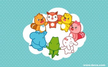 超可爱的卡通背景高清图