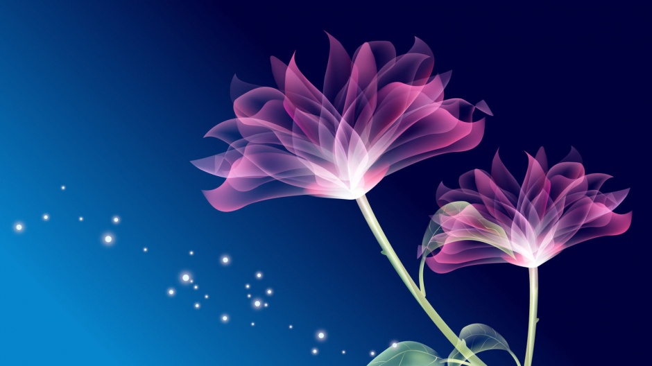 紫色花朵高清唯美ppt背景