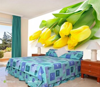 高清黄玫瑰花背景墙图片