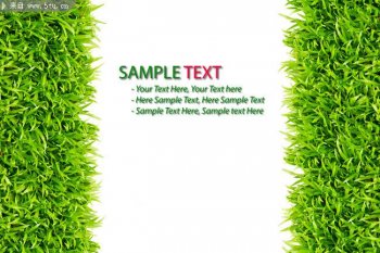 清新绿草空间背景图片