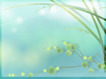 绿色唯美淡雅ppt背景图片