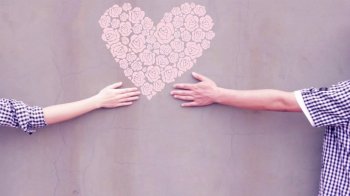 9张温暧爱心淡雅背景图