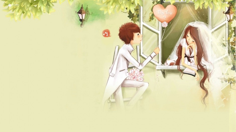 9张温暧爱心淡雅背景图