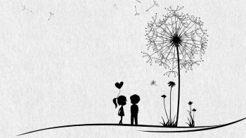 甜蜜浪漫的情侣背景图片素材