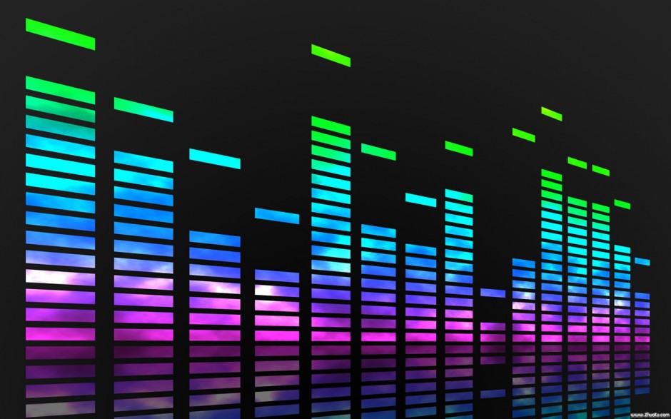 亮彩空间化色带创意ppt背景图片