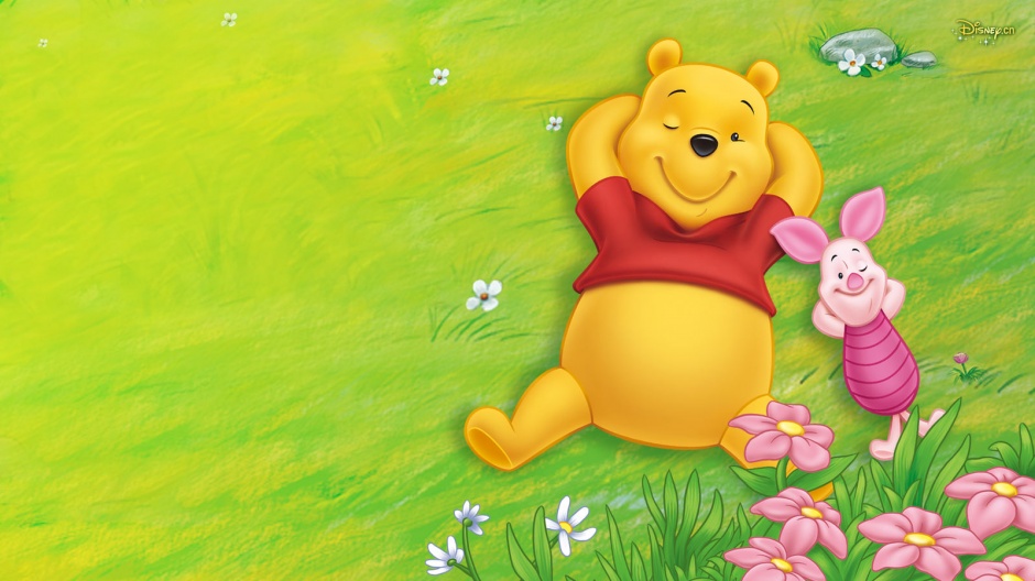 好看的维尼小熊卡通背景图