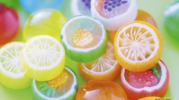 高清彩色糖果ppt背景图片