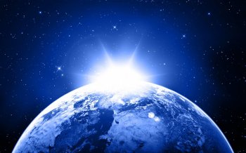 简单蓝色星球图片背景大全