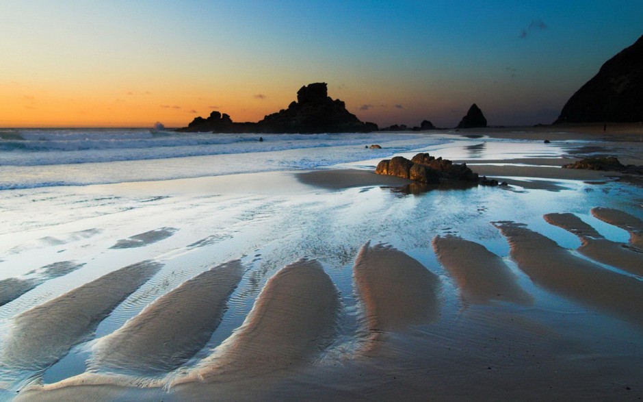 word海岸线夕阳背景图片高清