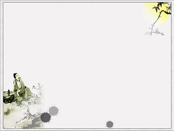 淡雅中国风水墨画背景图片