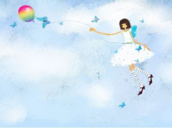 好看的空间卡通背景图片女