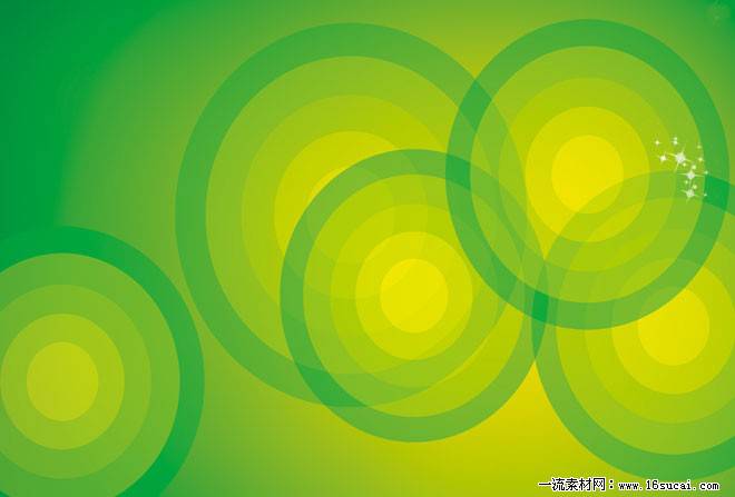 好看的绿色环形绚丽背景图片