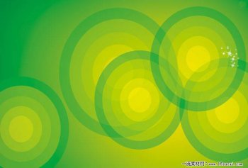 好看的绿色环形绚丽背景图片