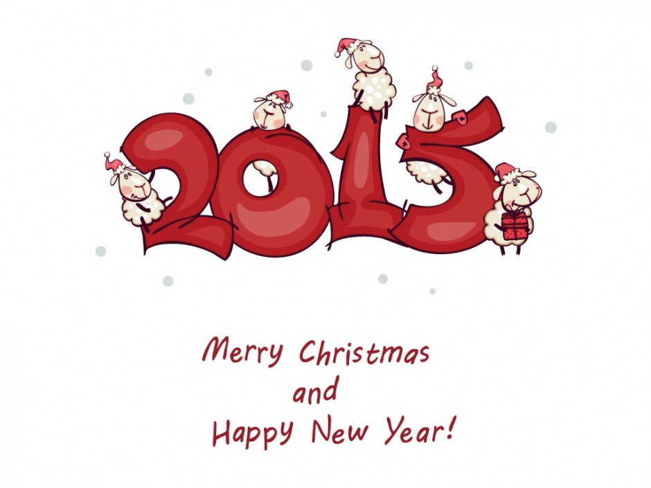 萌萌哒小羊迎春ppt背景图片