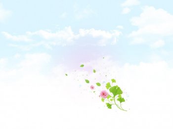 蓝天白云唯美ppt背景图