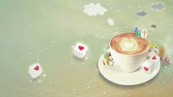 醇香浓郁的咖啡ppt背景图片